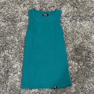 Zyia Active Teal Sleeveless Tank Top Size M